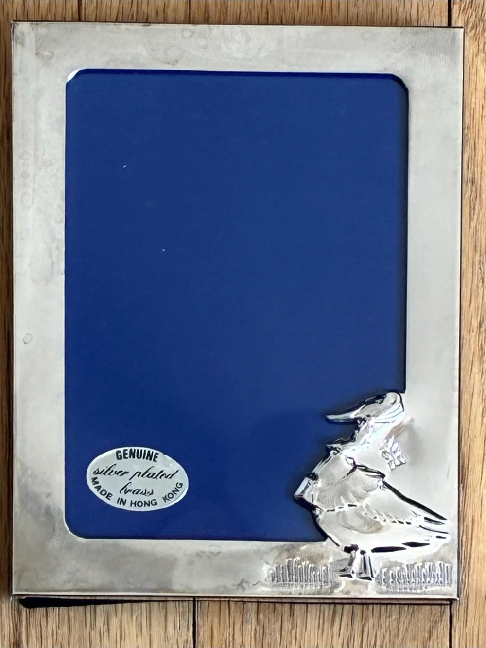 NIB Silverplated Brass Photo Frame, Made for A & S, New Vintage
